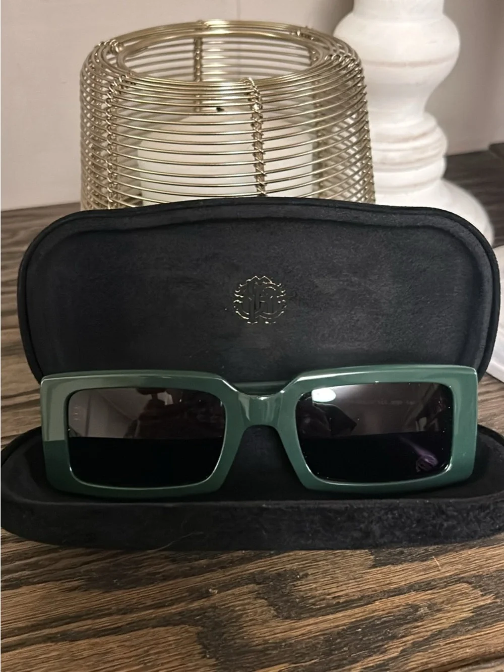 Roberto Cavalli Green & Gold Unisex New in Box Sunglasses